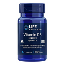 Vitamin D3 - 5000 IU, 60 capsules