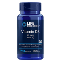 Vitamin D3 - 1000 IU, 250 softgels