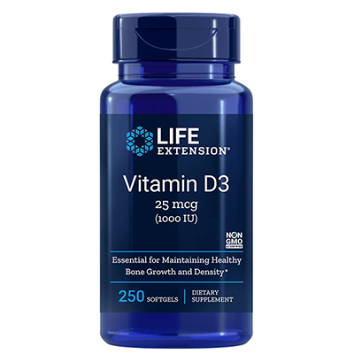 Vitamin D3 - 1000 IU, 250 softgels